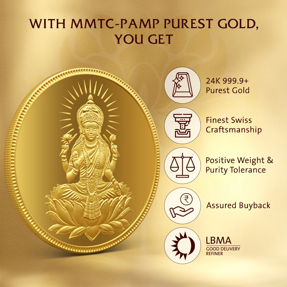 Lakshmi 24k (999.9) 5 gm Gold Coin04.webp